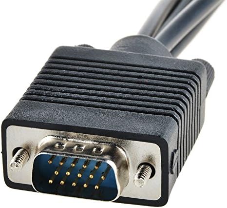Sllea нов VGA до S-Video AV TV Out + 3 RCA композитен конвертор Адаптер кабел