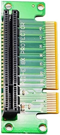 WLGQ PCI-E 8x Meal to Female Riser картичка PCI-E 8x лево адаптер за 90 степени ， Погоден за сервер, десктоп, машина за рударство Bitcoin