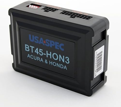 Соединетите Американски Држави BT45-HON3 Bluetooth Телефон, комплет за влез во музика и Aux за модели 2003-2014 Honda & Acura, црна мала