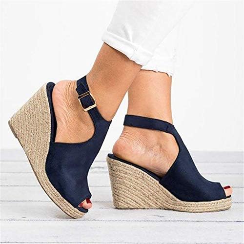 Платформа сандали женски дами модни клинови сандали случајни токи ленти римски чевли сандали сандали за жени фустани лето