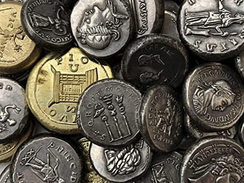 Римски Монети Месинг Сребрени Антички Занаети Странски Комеморативни Монети Тип На Неправилна Големина 8