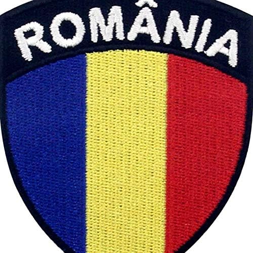 Ембао Романија Шилд Лејк Печ Везено Апликација Апликација на шиење на романскиот национален амблем