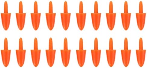 Kisangel 400 парчиња пластични снежни снежници DIY снежни нос пластични снежни носеви пластични моркови за снежни носеви пластична играчка