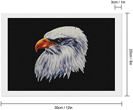 Армиски американско знаме орел глава Дијамантски комплети за сликање 5D DIY целосна вежба Rhinestone Arts Wallид декор за возрасни 8 x12
