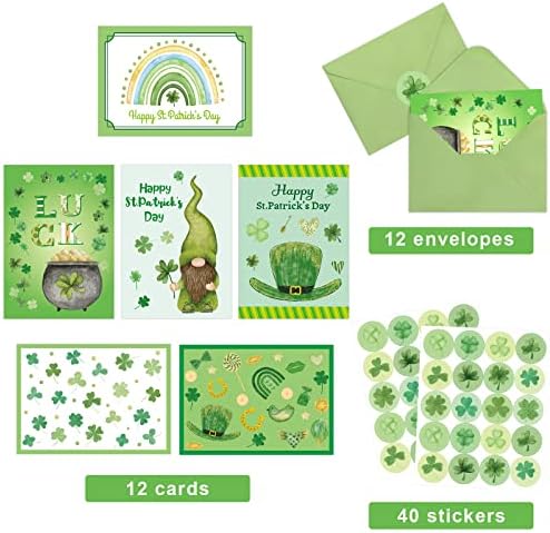 Ceiba Tree Happy St. Day Cards Cards 12 пакувања собрани картички за честитки со коверти
