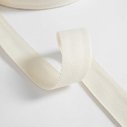 Enetix 1 инчен природен тежок памук за мрежење, повеќенаменска лента за ленти за DIY занает, 50 јарди