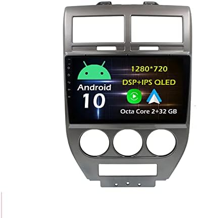 10.1 Андроид 10 Во Цртичка Автомобил Стерео Радио Одговара за  Џип Компас МК 2006 07 08 09 10 GPS Навигација Главата Единица Carplay Android