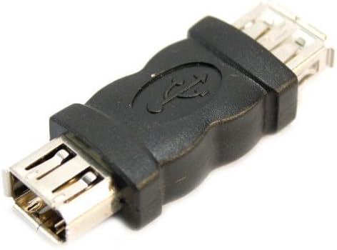 Sanoxy® Black USB 2.0 Женски До Женски Адаптер Конектор F/F
