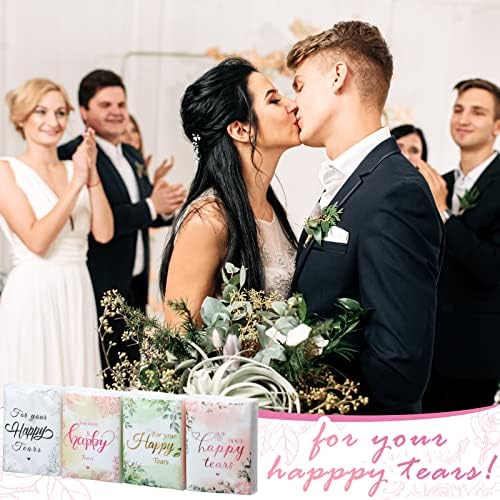 100 пакувања на свадбени ткива пакувања за гости ги исушат оние среќни солзи ткива на лицето 3 ply за вашите среќни солзи ткива најголемиот дел