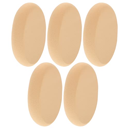 Solustre Makeup Puff 3PCS овален прав пуфтира мини шминка за шминка лик шминка мека шминка за шминка сунѓер пуфта латекс без мешавина од сунѓер козметичка подлога за фондациј?