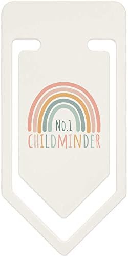 Azeeda 141mm 'No.1 Childminder' Giant Plastic Paper Clip