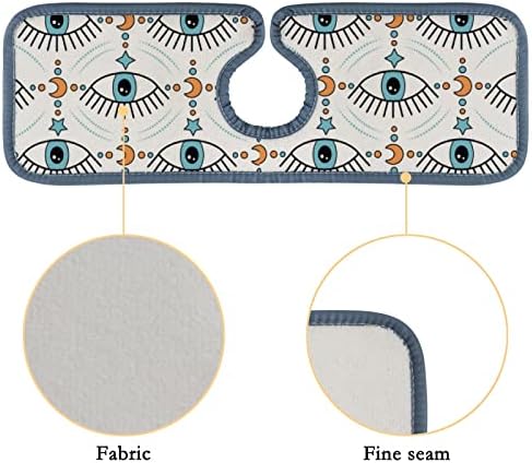 Кујна Тапа Абсорбента Мат 3 Парчиња Шарени Очи Мистик Тапа Мијалник Поздравниот Штитник Бања Контра, Тапа Контра Мијалник Вода