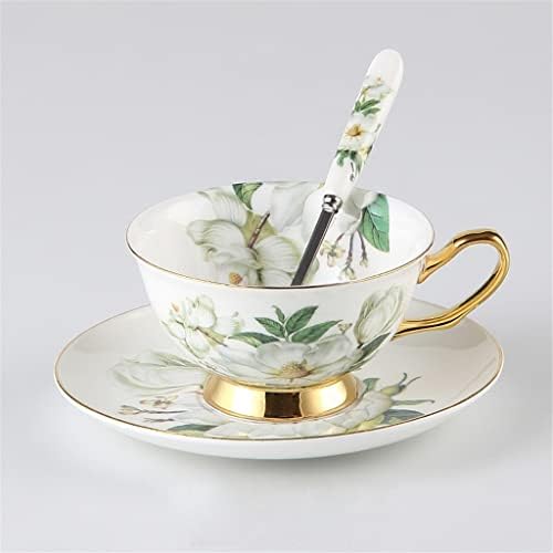 Wionc camellia коска кафе сет англиски порцелански чај постави керамички сад кремар шеќер сад чајник чаша чаша чаша чаша
