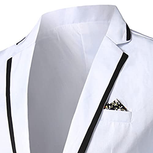 Машки случајни тенок спортови спортски палто цврсто едно копче измешано јакна од костум Лесен дневен смокин Блејзер Блејзер