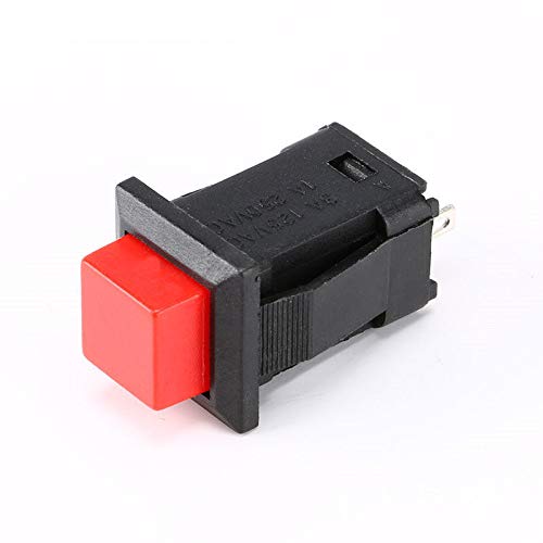 10 парчиња/сет DS-429 копче за прекинувач за самостојно заклучување 1A/250VAC светло прекинувач DIY Touch Switch Red Red