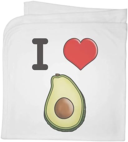 „Јас го сакам авокадо“ памучно бебе ќебе / шал