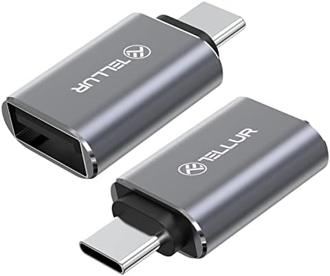Tellur USB-C до USB-A адаптер, 10Gbps, 3A, алуминиум