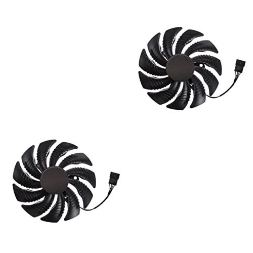 SOLUSTRE Cooler Вентилатор 2pcs Професионална Замена Вентилатор За Ладење Графички Игри Практични Пластични Видео Графички Графички Процесор