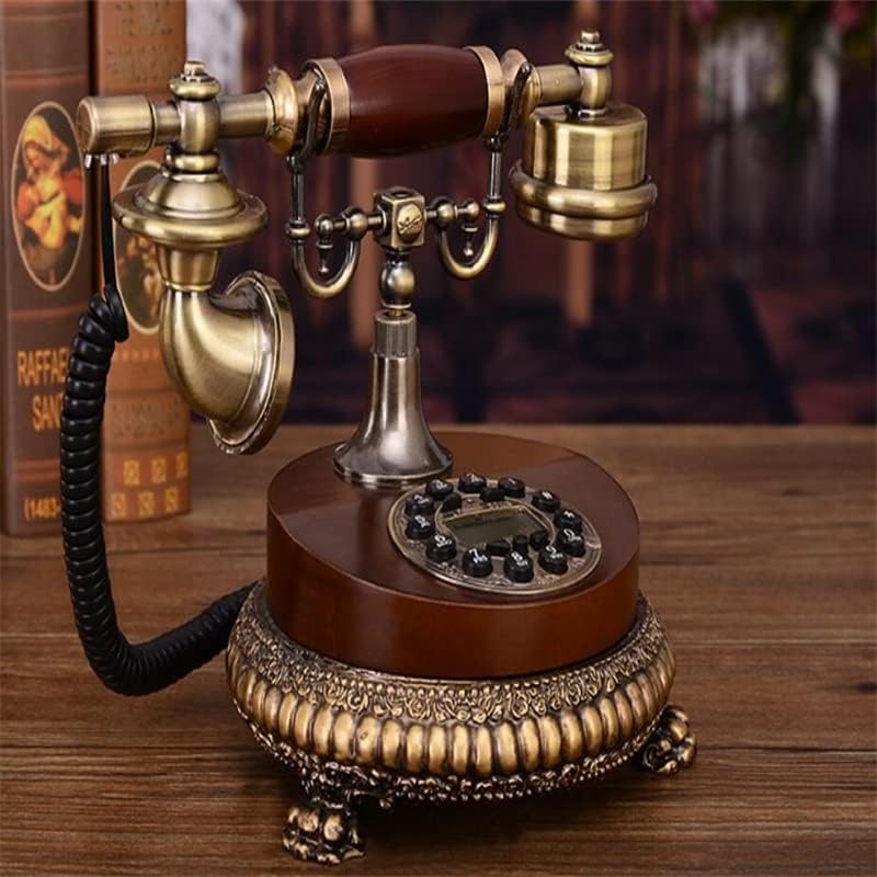 Gayouny push-to-to-бирање Телефонски класичен биро телефон жичен телефонски телефонски стил на дневна соба фиксна канцеларија домашна