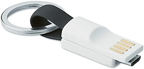 BoxWave Кабел Компатибилен со Vivo X20 Плус UD - Микро USB Привезок Полнач, Клучен Прстен Микро USB Кабел за vivo X20 Плус UD-Jet Black