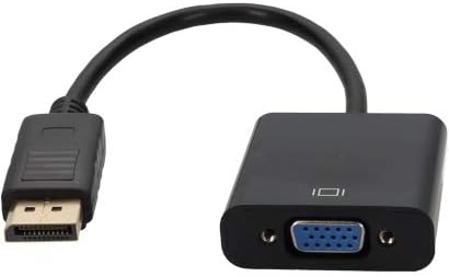 Addon Displayport Make to VGA Femaleенски адаптер кабел, 8in, црна