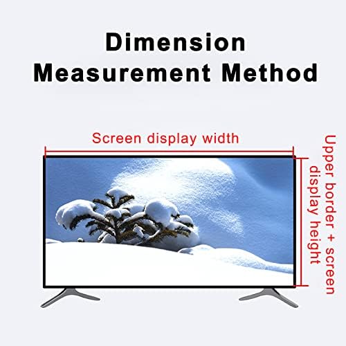 Заштитник на ТВ -екран на WSAH 32-75 инчи - HD мат филм - Анти -сјај - Анти -ултравиолетово - За семејна телевизија Ослободете ја