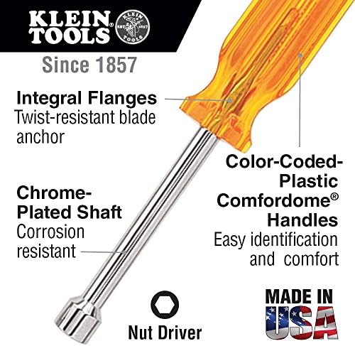 Klein Tools SS10 5/16-инчен возач на никулци со орев со 1-1/2-инчен шупливо вратило и рачка на комформ