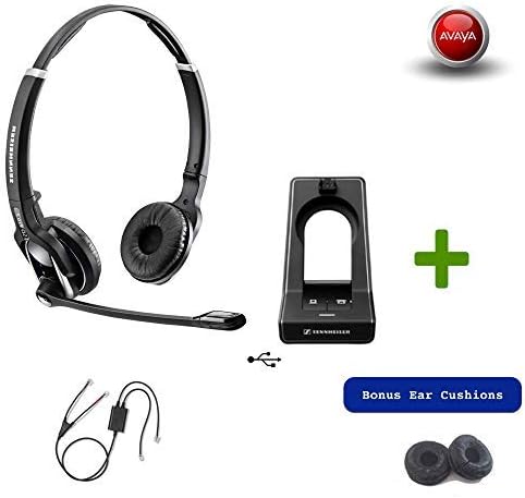 Sennheiser SD Pro2 - Десфонски слушалки безжични слушалки со адаптер Avaya EHS - Компатибилни телефони: 2420, 5420, 4610, 4610SW,