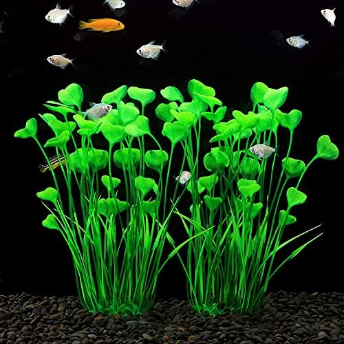 MyLifeUnit вештачки растенија за аквариум, 12 парчиња резервоар за риби за украси