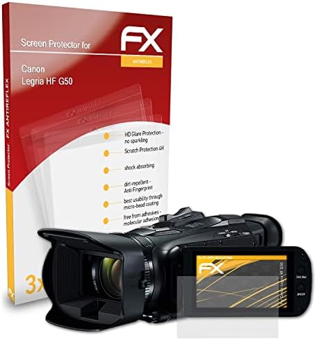 Заштитник на екранот Atfolix компатибилен со Канон Легриа HF G50 FILECTION FILM, анти-рефлективен и шок-апсорбирачки FX FX FAST