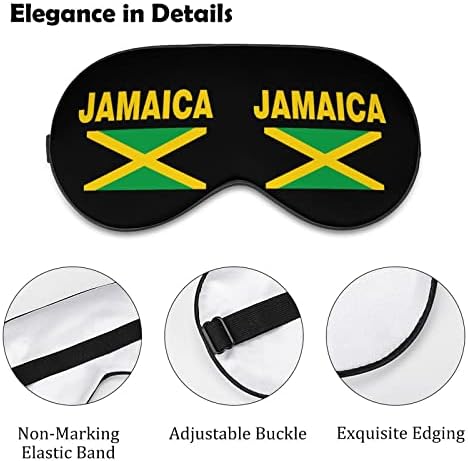 Знаме На Јамајка Маска За Очи За Спиење Затемнување Ноќни Врзани Очи Со Прилагодлив Ремен За Мажи Жени Патуваат Јога Дремка