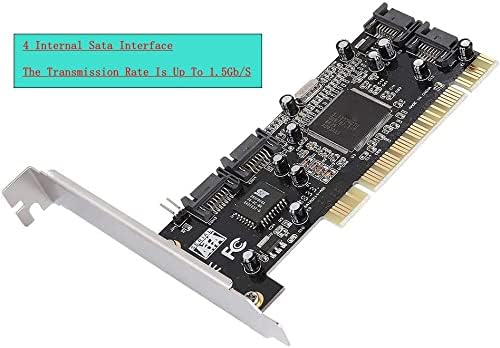 PCI Контролер Картичка, PCI SATA 4 Порта PCI до 4 Внатрешна SATA Порта 1.5 Gbps Сил3114 Чипсет Рација Контролер Картичка СО SATA Интерфејс,