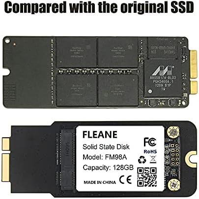 FLEANE FM98A 128gb SSD Компатибилен Со MacBook Pro A1398 A1425, Вклучува Алатки За Инсталација