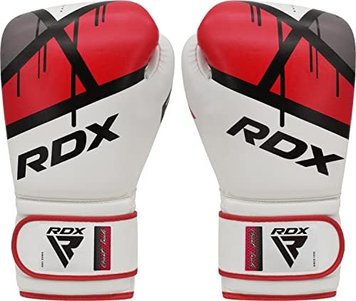 Rdx Детски боксерски ракавици, 6oz помлади тренинзи Митс, Маја скриј кожа вентилирана дланка, Муај Тајланд Спаринг ММА кикбокс, ударни