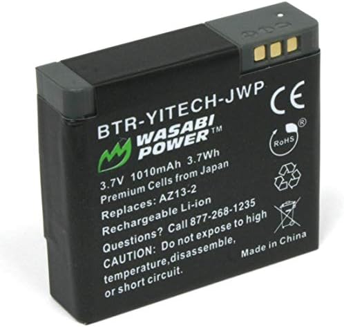 Батерија Wasabi Power за Yi Technology Yi Action Camera и Yi 88001, 88002, 88009, 88010, 88011