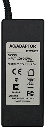 MyVolts 12V Адаптер за напојување компатибилен со/замена за Donner DEP-10, DEP-10, DEP-20 дигитално пијано-американски приклучок