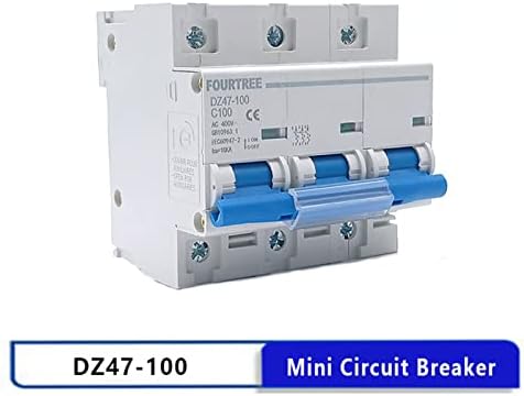 Nunomo Mini Circuit Breaker DZ47 63A 80A 100A 125A MCB 10KA КАПАЦИЈА ЗА КАПАЦИЈА Минијатурен прекинувач за воздух 1P 2P 3P