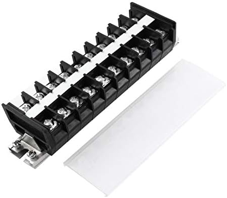 Нов LON0167 Aluminum DIN Rail 600V 30A двоен ред 20 пол-бариера терминален лента за кабелски конектор (алуминиум-дин-шхиен 600-V 30A ZweireiHige