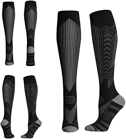 QCWQMylенски женски компресивни чорапи рефлексивна циркулација 20-30 mmHg колено високо дипломирани чорапи за медицинска компресија