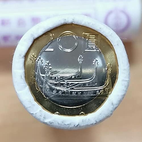 Азиски монети богатство на островот лик Мона Лудо Тајван 20 јуана комеморативна монета монета со две бои мозаик монета
