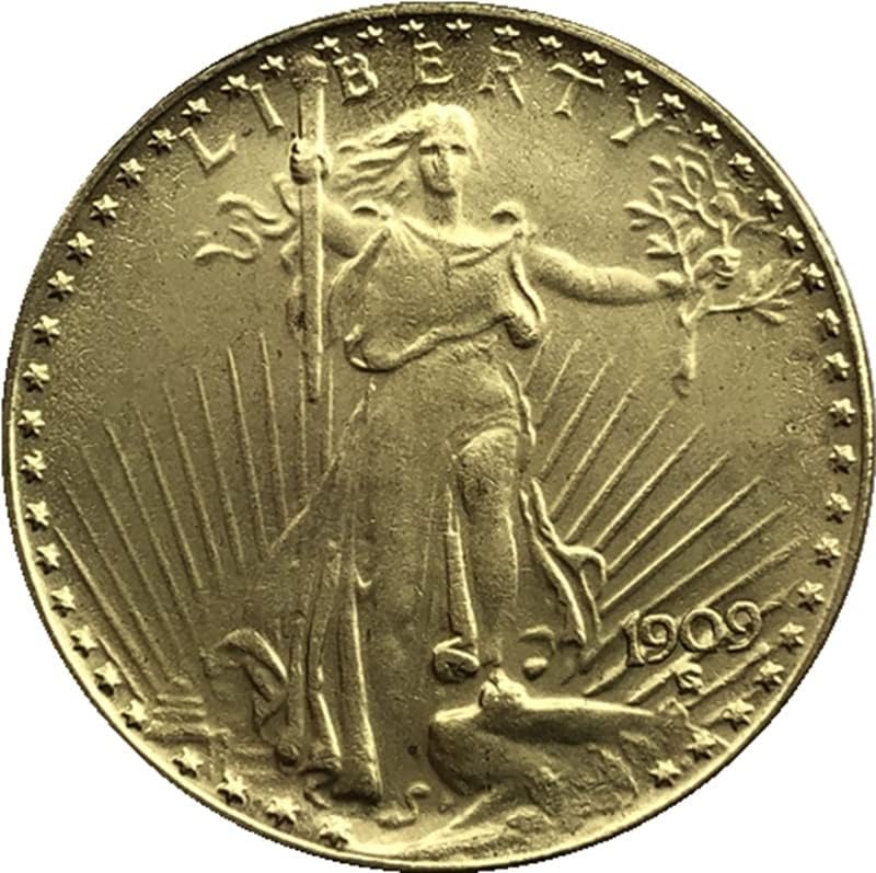 21 Различни Датум П Верзија Американски Златници Месинг Антички Занаети Странски Комеморативни Монети