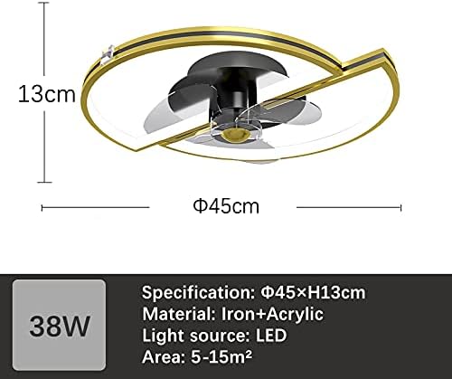 Неочи Тавански Вентилатори Со Светилки Тивок Тавански Вентилатор Со Вентилатор За Осветлување На Таванот со Светла, За Дневна Соба Затемнето