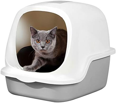 Дауерхафт Скај Сива Кутија За Отпадоци За Мачки Целосно Затворена 49, 5х37х40см За Мачка Миленичиња