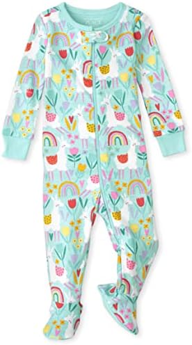 Девојките за детско место бебе и мали деца се вклопуваат во памук од памук со едно парче нозе пижама