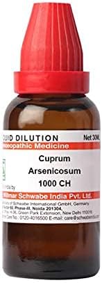 Д -р Вилмар Швабе Индија Cuprum Arsenicosum разредување 1000 CH шише од 30 ml разредување