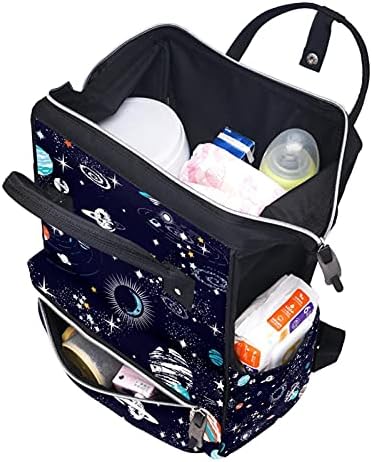 Вселенските Планети Месечината Ѕвездите Универзумот Торба За Пелени Ранец Торби За Менување Пелени За Бебиња Мултифункционална Торба За Патување Со Голем Капаци?