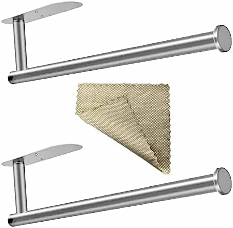2 држач за самостојно лепило за хартија што се користи во кујна и бања или под кабинет што инсталира дупка за дупчење