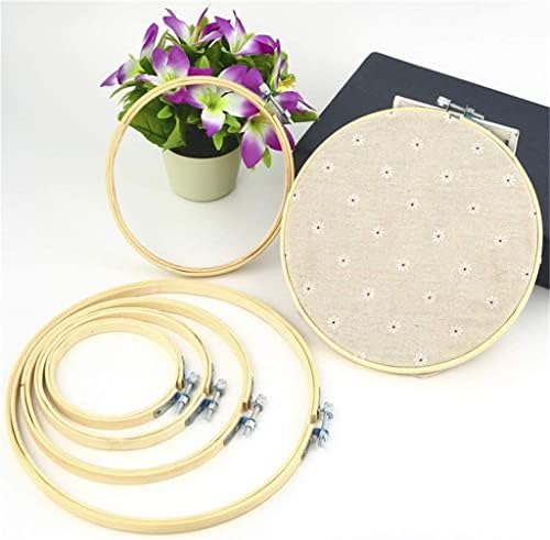 SeaR 16PCS 4 големини Везници за везови рамка Поставете круг DIY Indlecraft Cross Stitch Hoop Ring Ring Tools за шиење