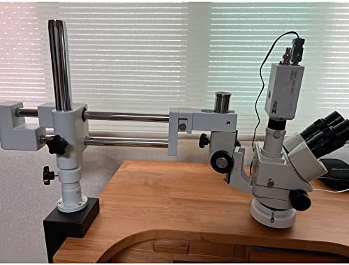 SLNFXC Универзален двоен бум лабораторија Индустриски зум Тринокуларен стерео микроскоп држач за држач за држач за држач 76мм микроскопио додатоци