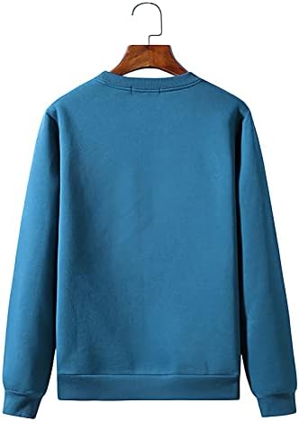 Мажи Божиќен Дуксер Секојдневен Елен Печатење На Екипажот Џемпер Со Долги Ракави Блуза Пуловер